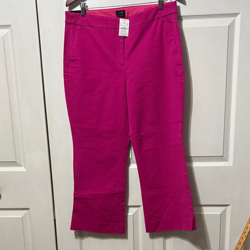 J. Crew Bright Pink Capri Pants